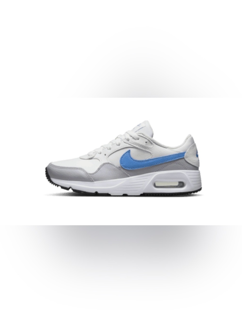 White, Light Gray & Blue

Nike Air Max SC
Size: 9.5M 11W